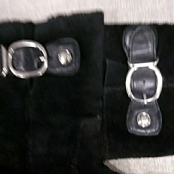 Coach black suede boots size 7 - Picture 3 of 8